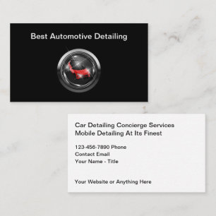 Kühlste Mobile Auto-Detailing-Geschäftskarten Visitenkarte