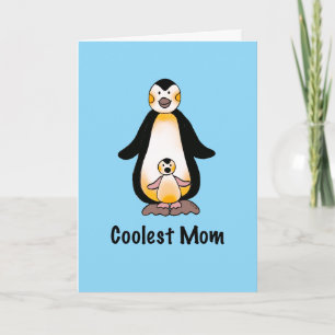 Kühlste Mütter Pinguin Familien Kunst Feiertagskarte