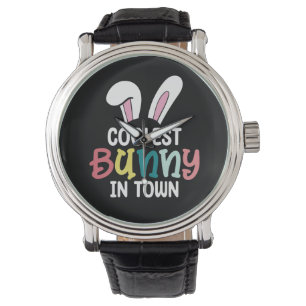 Kühlster Hase in der Stadt Osterhase Kaninchen Armbanduhr