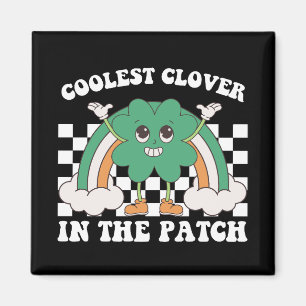 Kühlster Klee im Fleck St. Patrick's Day Magnet