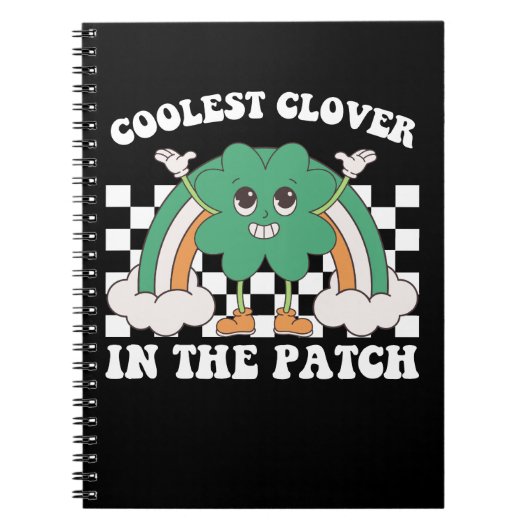 Kühlster Klee im Patch St. Patrick's Day Notizblock (Vorderseite)