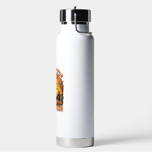 Kühlster Kürbis-Patch-Halloween-Hexen-Spinnen-Frie Trinkflasche