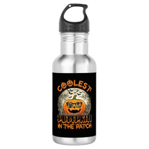 Kühlster Kürbisfeld Halloween Gruselige Sonnenbril Edelstahlflasche