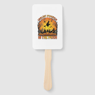 Kühlster Kürbisfeld Halloween Hexe Spinnen Grab Fächer