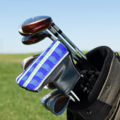 Kühlstes Blau Nautisches Abstract  Golf Headcover (In Situ)