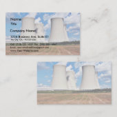 Kühltürme eines Nuklearen Powers Visitenkarte (Vorne/Hinten)