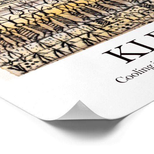 Kühlung in einem Hot Zone Garden von Paul Klee Poster (Ecke)