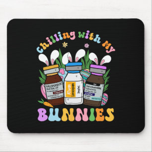 Kühlung mit meinen Bunnies Icu B52 Med Surg Nurse Mousepad