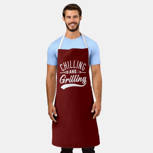 Kühlung und Grillen Schürze (Getragen)