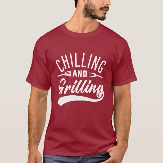 Kühlung und Grillen T-Shirt (Vorderseite)
