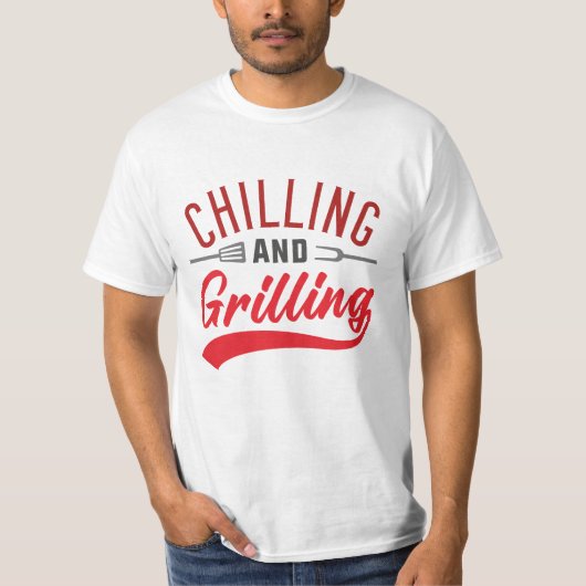 Kühlung und Grillen T-Shirt (Vorderseite)