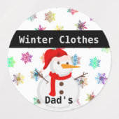 Kühlwetter-/saisonale Speicherverpackungsetiketten Etiketten (Design 1)