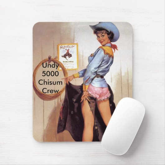 Kuhmädchen Pinup mousepad (Mit Mouse)