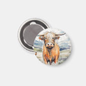Kuhmagnet, Highland-Kuh-Magnet Magnet (Vorderseite/Rückseite)