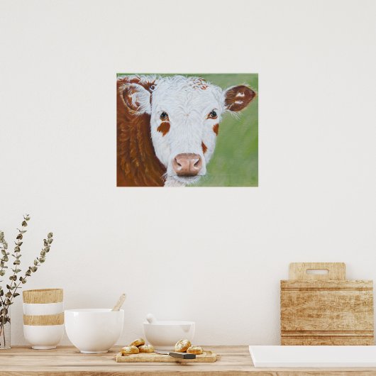 Kuhmalerei 16 x 20 poster (Küche)