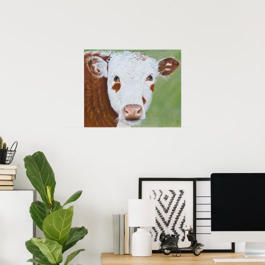 Kuhmalerei 16 x 20 poster (Heimbüro)