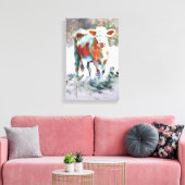 Kuhmalerei mit dramatischen ungewöhnlichen Farben Leinwanddruck (Insitu (Wohnzimmer))