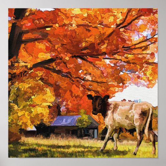 Kuhmalerei Poster (Vorne)