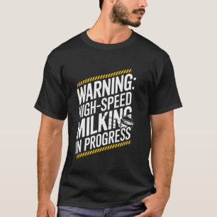 Kuhmelken Milchviehbetrieb Landleben Landwirtschaf T-Shirt