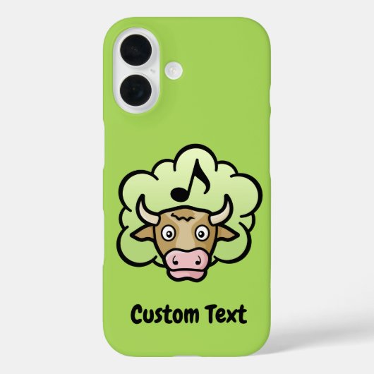Kuhmethan-Cartoon Case-Mate iPhone Hülle (Rückseite)
