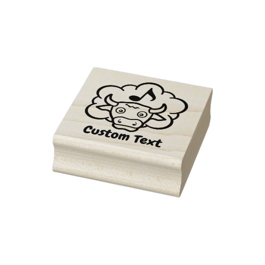 Kuhmethan Cartoon Gummi Briefmarke Gummistempel (Stempel)