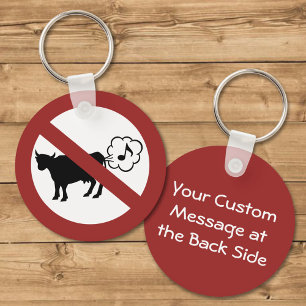 Kuhmethan-Symbol-Schlüsselanhänger Schlüsselanhänger