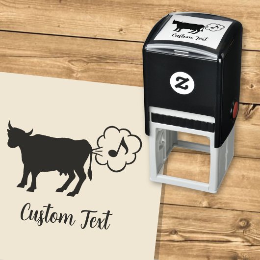 Kuhmethan-Symbol Selbstfärbende Briefmarke Permastempel