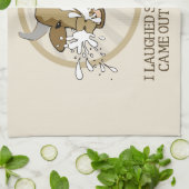 Kuhmilch heraus meine Nase Küchentuch (Gefaltet)