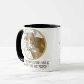 Kuhmilch heraus meine Nase Tasse (Vorderseite Links)