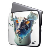 Kuhmilch Laptopschutzhülle (Vorderseite Links)
