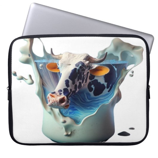 Kuhmilch Laptopschutzhülle (Vorderseite)