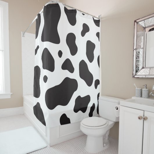 Kuhmuster Duschvorhang (Beispiel)