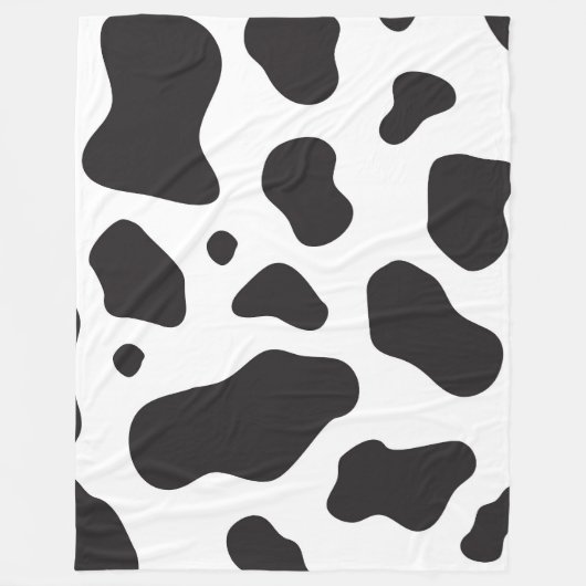 Kuhmuster Fleecedecke (Vorderseite)