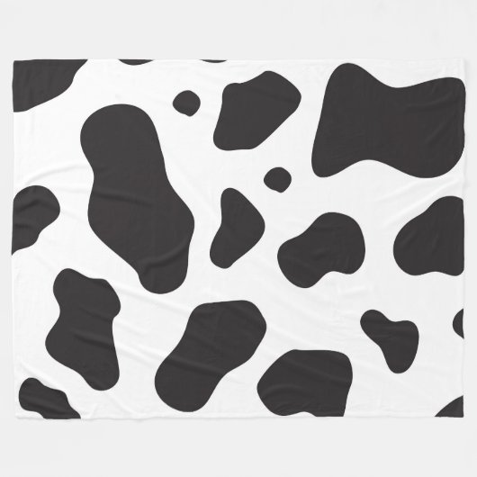 Kuhmuster Fleecedecke (Vorderseite (Horizontal))