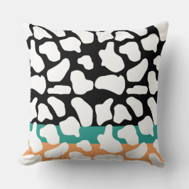 Kuhmuster; geometrische Grafik Kissen