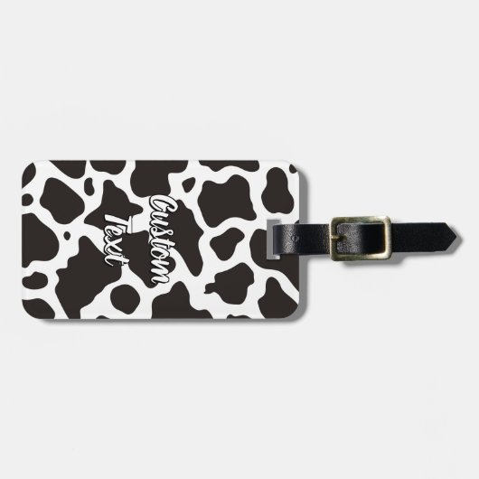 Kuhmuster Gepäckmarke Gepäckanhänger (Vorderseite horizontal)