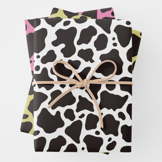 Kuhmuster Geschenkpapier Set (Beispiel)