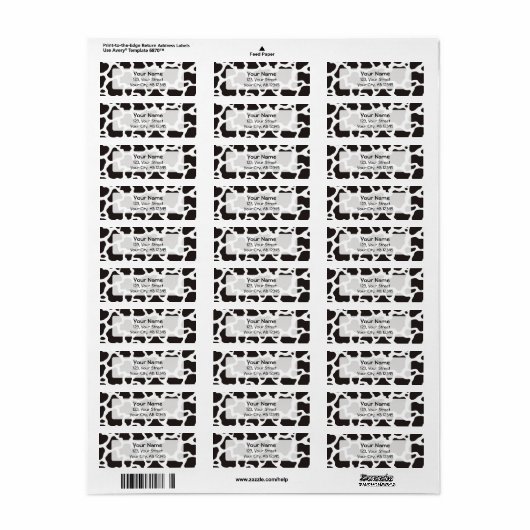 Kuhmuster-Hintergrund (Vorne)