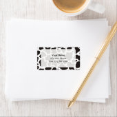 Kuhmuster-Hintergrund Adressaufkleber (Insitu)