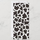 Kuhmuster-Hintergrund Einladung (Rückseite)