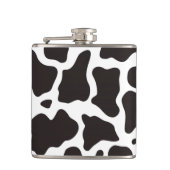 Kuhmuster-Hintergrund Flachmann (Vorderseite)