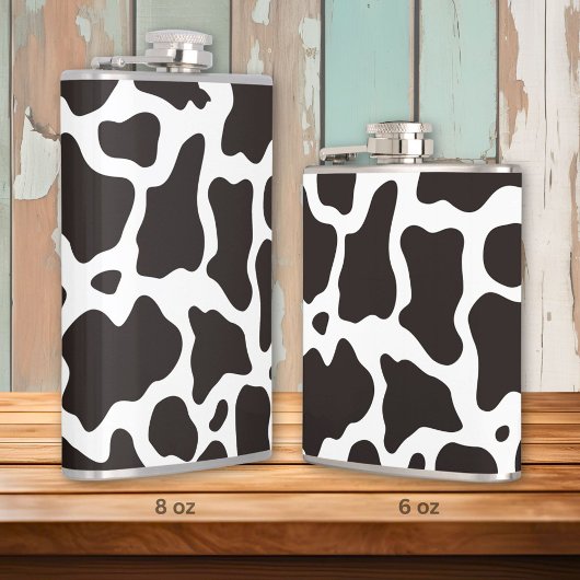 Kuhmuster-Hintergrund Flachmann