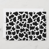 Kuhmuster Hintergrund Hochzeitsankündigung (Rückseite)