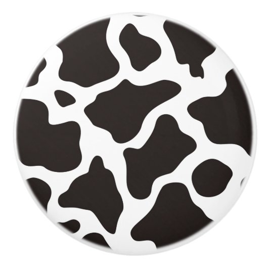 Kuhmuster-Hintergrund Keramikknauf (Vorderseite)