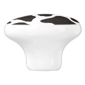 Kuhmuster-Hintergrund Keramikknauf (Seitenansicht)