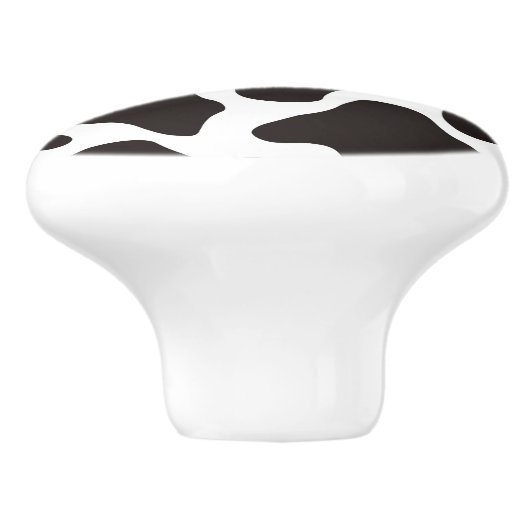 Kuhmuster-Hintergrund Keramikknauf (Seitenansicht)