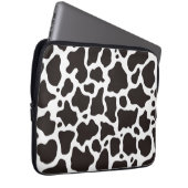 Kuhmuster-Hintergrund Laptopschutzhülle (Vorne Rechts)