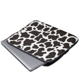 Kuhmuster-Hintergrund Laptopschutzhülle (Vorne Knopf)