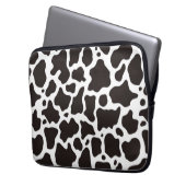 Kuhmuster-Hintergrund Laptopschutzhülle (Vorderseite Links)