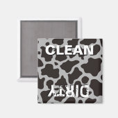 Kuhmuster-Hintergrund Magnet (Vorderseite/Rückseite)